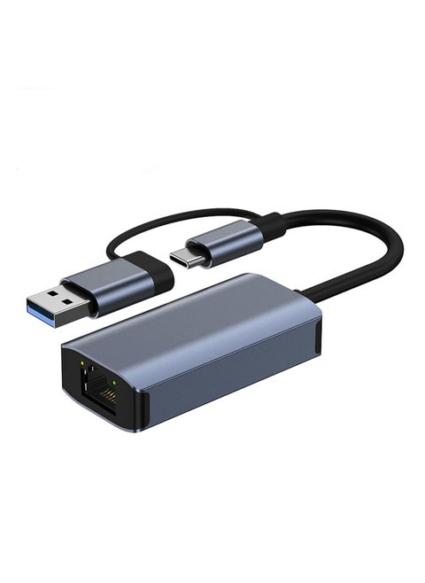 USB C Ethernet Adapter, Fast USB to Ethernet, Type-C to RJ45 Adapter Work for MacWindows, Network Adapter USB Ethernet Adapter for Laptop Tablets and Computers