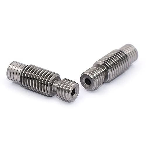 TESSERACT Heat Break for 3D Printer V6 Extruder Kit I 2.0mm Bore V6 Nozzle Throat Extruder Hot End Throat I For 1. 75mm Hotend I Stainless Steel Heat Break I Compatible E3D Printer Universe (Qty: 3) - Image 1