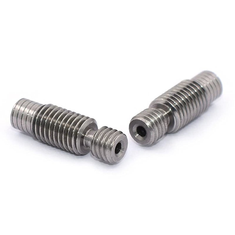 TESSERACT Heat Break for 3D Printer V6 Extruder Kit I 2.0mm Bore V6 Nozzle Throat Extruder Hot End Throat I For 1. 75mm Hotend I Stainless Steel Heat Break I Compatible E3D Printer Universe (Qty: 3) - Image 2
