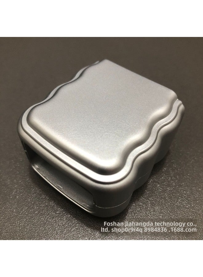 Apple 18W/20W Universal Charging Head Protective Cover Fast Charging Charger Shell Tpu Superimposed Wave Paint Silver-Specifications:Universal For Apple 18/20w - Spray Painted Silver  - Image 1