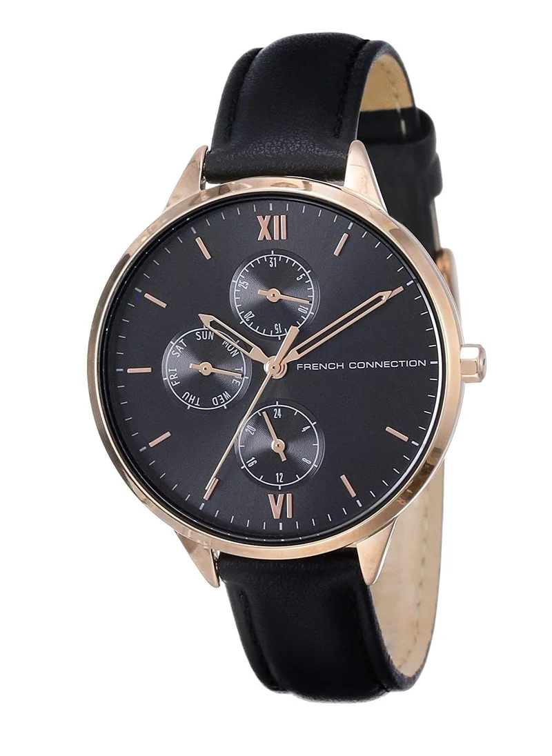 فرنش كونكشن French Connection Analog Black Dial Women's Watch-FC149B