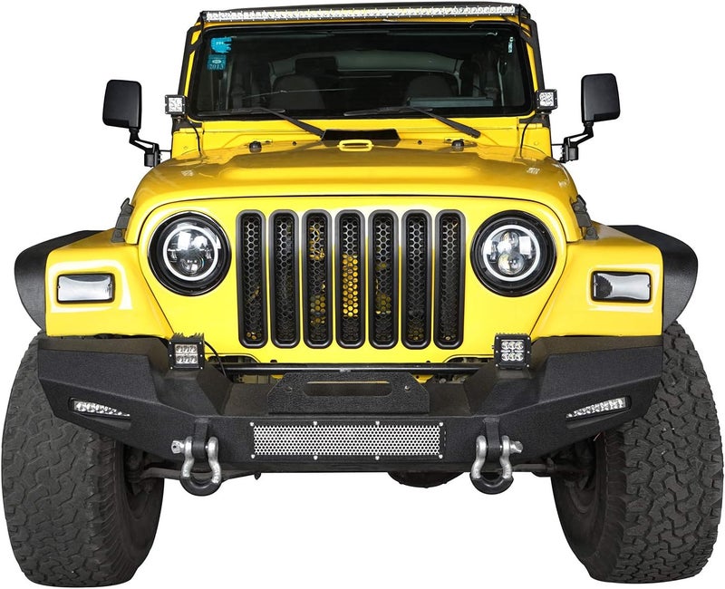 AV u-Box Black ABS Plastic Grille Insert for Jeep Wrangler TJ & Unlimited (1997-2006) - Image 4