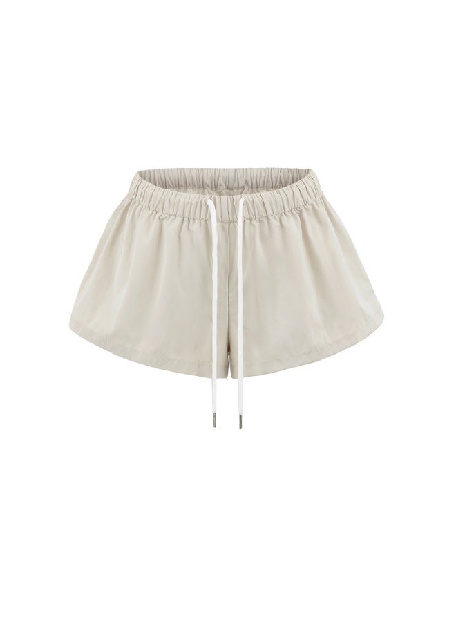 KUYING New Fashionable Low Waist Drawstring Straight Shorts - Image 1