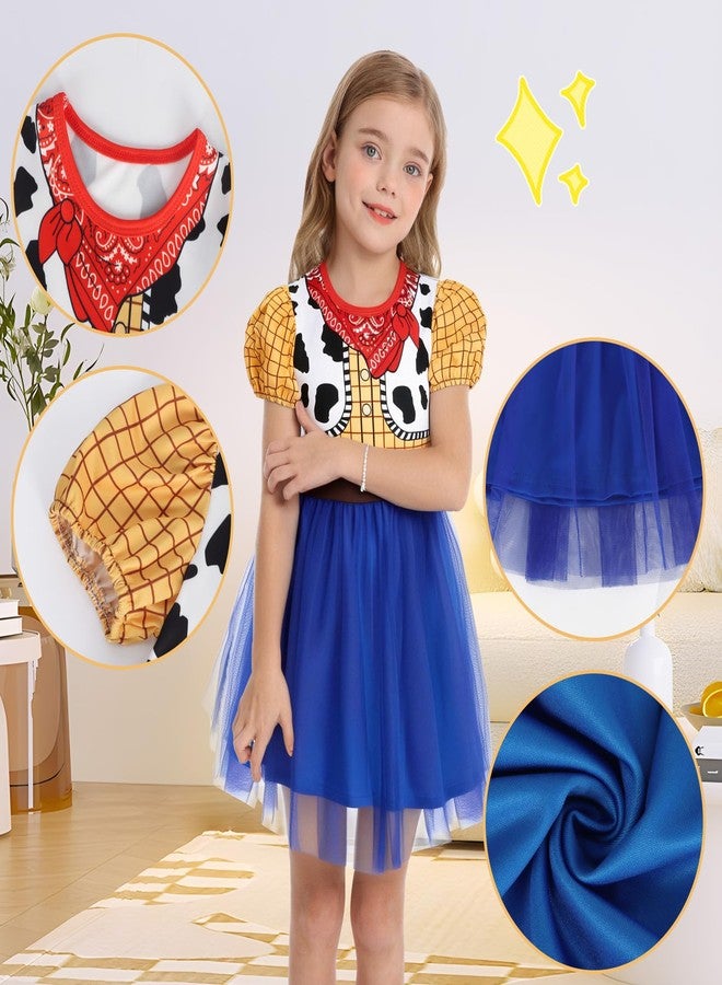 Eledobby Princess Costume for Girls Toddler Halloween Dress Up Cosplay Outfit Christmas Birthday Gift 4-5T - Image 4