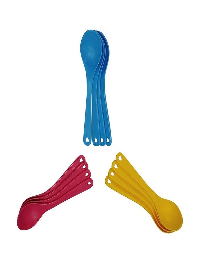 SBA PRIME sbaprime 12 Pcs Baby Spoon Set Baby Toddler Feeding Food Plastic Spoons (Pack of 12) - Image 4