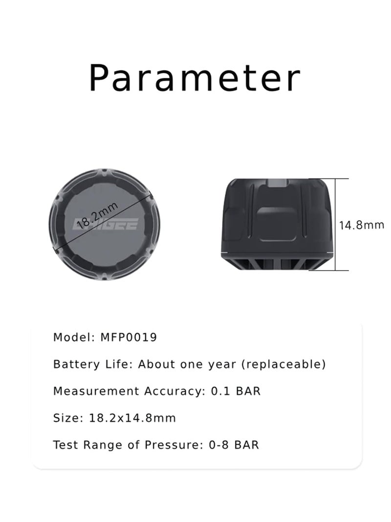CHIGEE MFP0019 External Tire Pressure Sensor for CHIGEE AIO-5 Series & AIO-6 Series, CHIGEE AIO-5 Play for BMW AIO-5 Play AIO-5 Lite AIO-6 LTE AIO-6 Max - Image 3