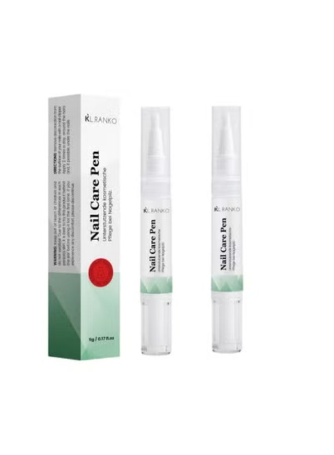 نيل 2-pack Nail Art Rotating Edge Pen Nutrition Oil Moisturizing Anti-Dead Skin Barb Nail Oil 5g*2 - Image 1