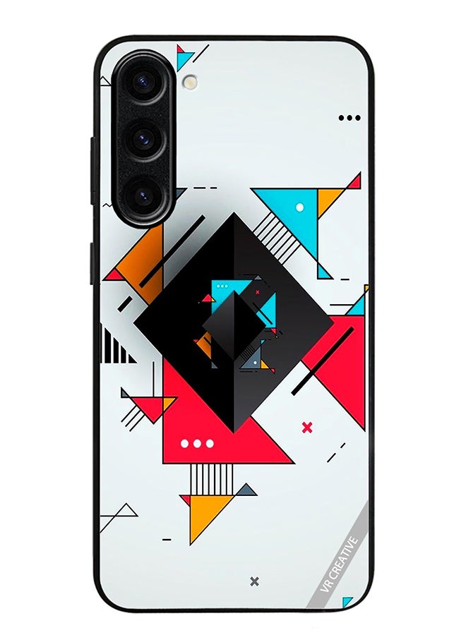 VR CREATIVE Protective Case Cover For Samsung Galaxy S23 FE Geometric Abstract Design Multicolour - Image 1