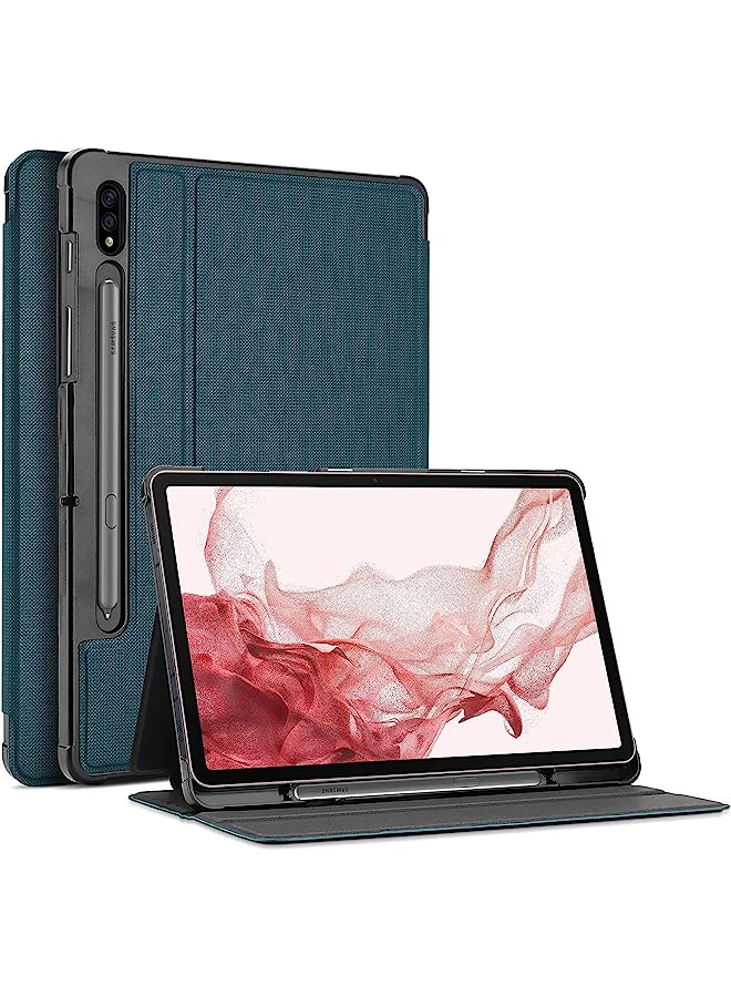 Procases Galaxy Tab S7 11 Case 2020 With S Pen Holder(Sm-T870 T875), Slim Protective Folio Cover For Galaxy Tab S7 2020 Release 11 Inch Sm-T870/T875/T878 -Teal - Image 1