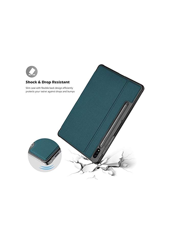 Procases Galaxy Tab S7 11 Case 2020 With S Pen Holder(Sm-T870 T875), Slim Protective Folio Cover For Galaxy Tab S7 2020 Release 11 Inch Sm-T870/T875/T878 -Teal - Image 4