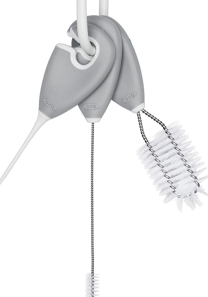 OXO Tot Cleaning Set for Straw & Sippy Cup, Gray - Image 1