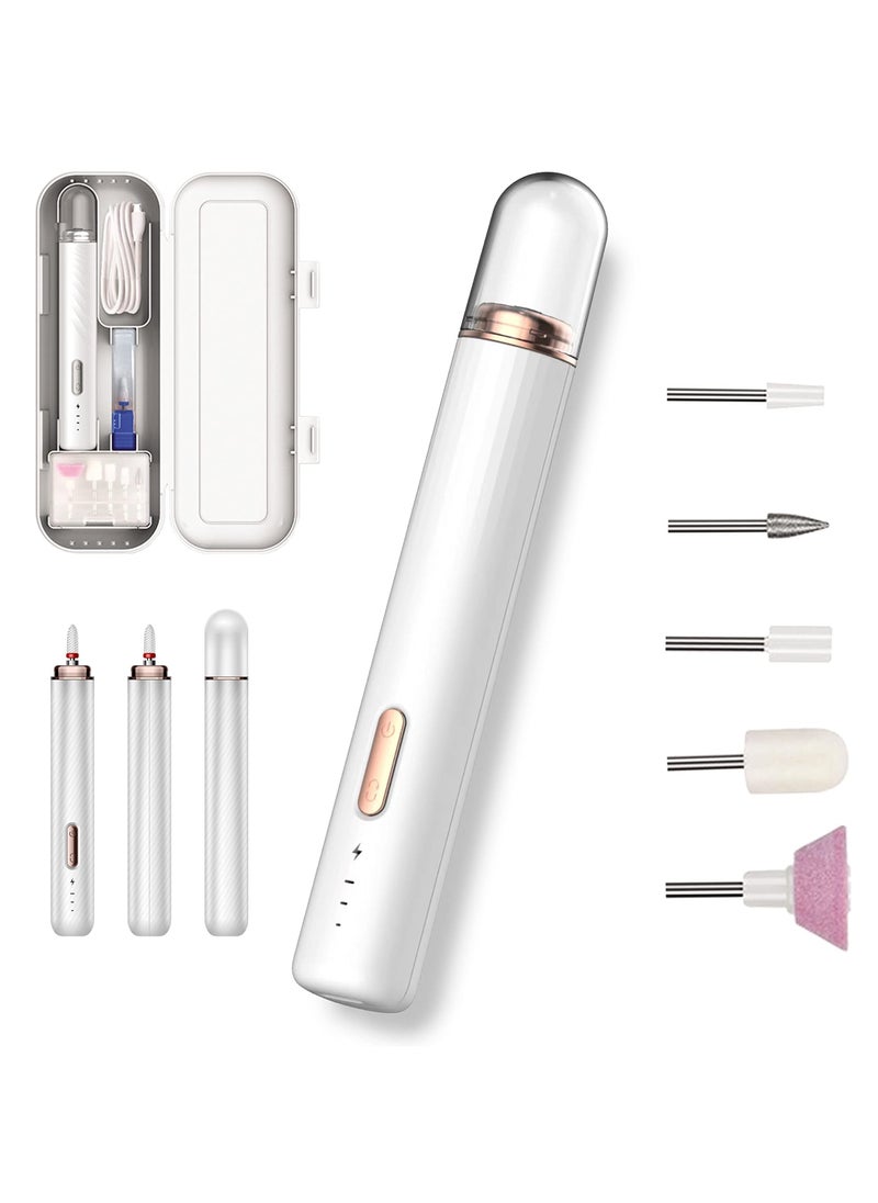 joyzzz Cordless Nail Drill, Portable Nail Grinder, Manicure Tools Kits, Nail Drills for Acrylic Remove/Poly Gel Nails/Manicure/Pedicure/Polishing Shape/Salons, Electric Nail File with Portable Case  - Image 1