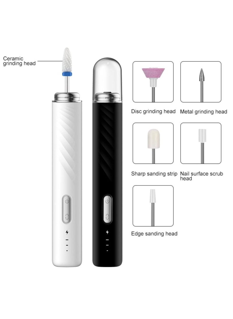 joyzzz Cordless Nail Drill, Portable Nail Grinder, Manicure Tools Kits, Nail Drills for Acrylic Remove/Poly Gel Nails/Manicure/Pedicure/Polishing Shape/Salons, Electric Nail File with Portable Case  - Image 3