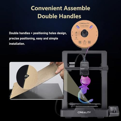 Comgrow Ender 3 V3 KE PEI Spring Steel 235x235mm, Texture PEI Sheet Magnetic Flexible Heated Bed, Ender 3 V3 SE Build Plate for Creality K1C/K1/Ender 3 V3/Ender 3/Ender 3 Pro/Ender 3 V2/Ender 3 V2 Neo - Image 4