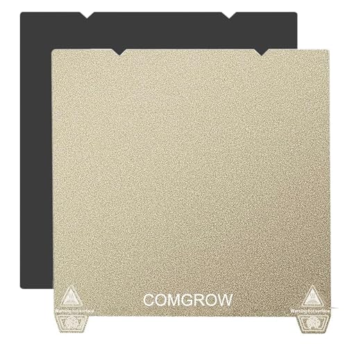 Comgrow Ender 3 V3 KE PEI Spring Steel 235x235mm, Texture PEI Sheet Magnetic Flexible Heated Bed, Ender 3 V3 SE Build Plate for Creality K1C/K1/Ender 3 V3/Ender 3/Ender 3 Pro/Ender 3 V2/Ender 3 V2 Neo - Image 1