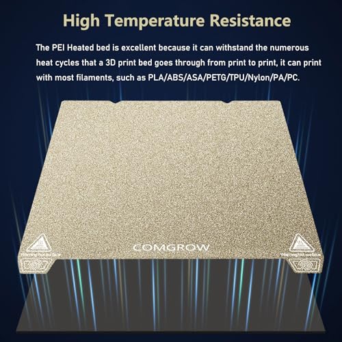 Comgrow Ender 3 V3 KE PEI Spring Steel 235x235mm, Texture PEI Sheet Magnetic Flexible Heated Bed, Ender 3 V3 SE Build Plate for Creality K1C/K1/Ender 3 V3/Ender 3/Ender 3 Pro/Ender 3 V2/Ender 3 V2 Neo - Image 5