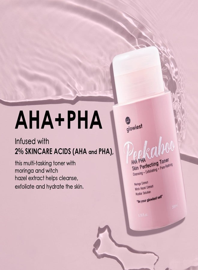 Glowiest Peekaboo AHA PHA Skin Perfecting Face Toner, 200ml | k beauty, korean skincare products - Image 2