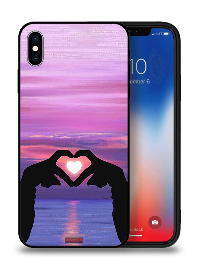 Tolwak Apple iPhone XS Max Protective Case Heart Moon - Image 1