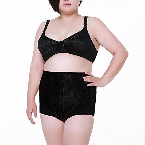 Max Shape Women's High Waist Tummy Control Silm Panty Plus Size Control Panties Black 6XL - Image 3