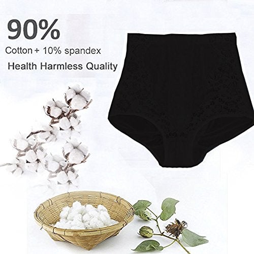 Max Shape Women's High Waist Tummy Control Silm Panty Plus Size Control Panties Black 6XL - Image 5