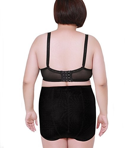 Max Shape Women's High Waist Tummy Control Silm Panty Plus Size Control Panties Black 6XL - Image 4