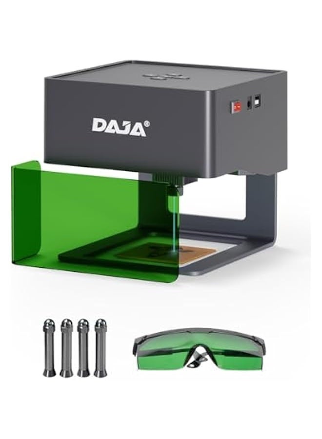 DAJA DJ6 Pro Laser Engraver with Higher Columns Portable Laser Engraving Machine Kits for DIY Supports Win/Mobile System/Offline Laser Cutter (Working area 3.15 * 3.15 inches) - Image 1