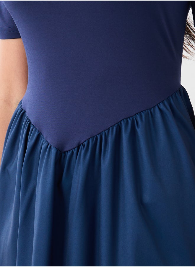 Take Two Navy Printed Maxi Dress  - Image 4