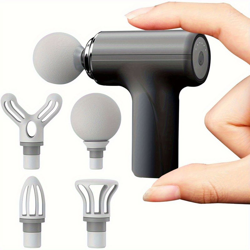 Black Fascia Gun Portable Lightweight Low Noise Powerful 3 Level Massager USB Rechargeable - Image 1