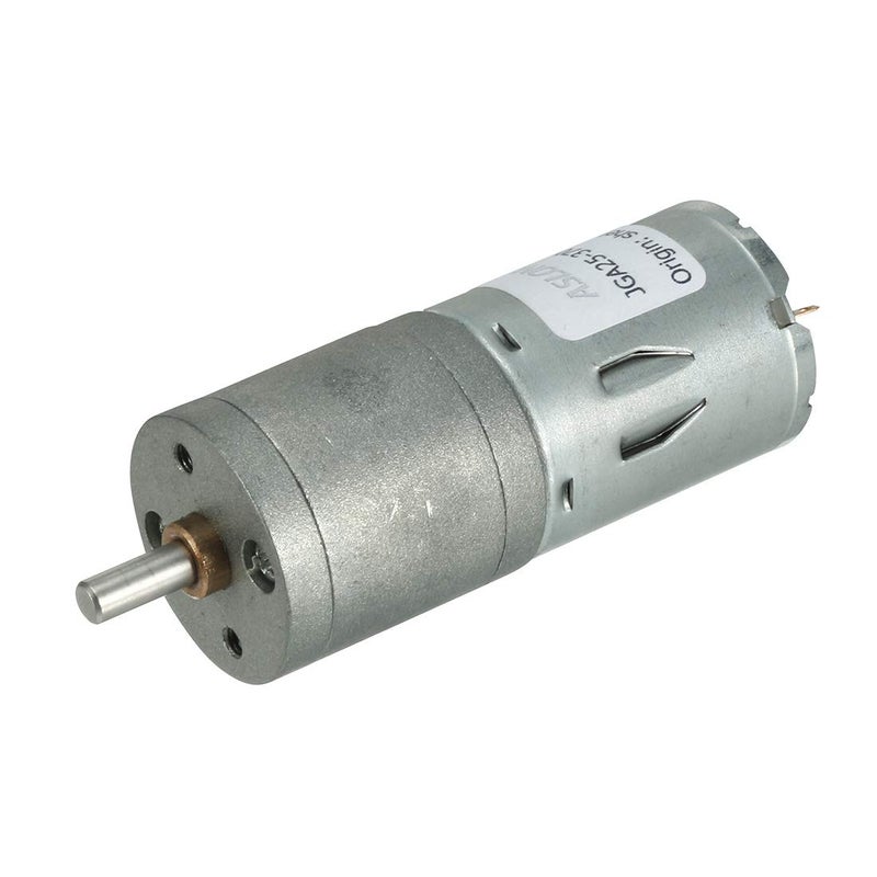 12V DC 120RPM Electric Gear Motor With 4mm Shaft Speed Reduction Gearbox - Image 1