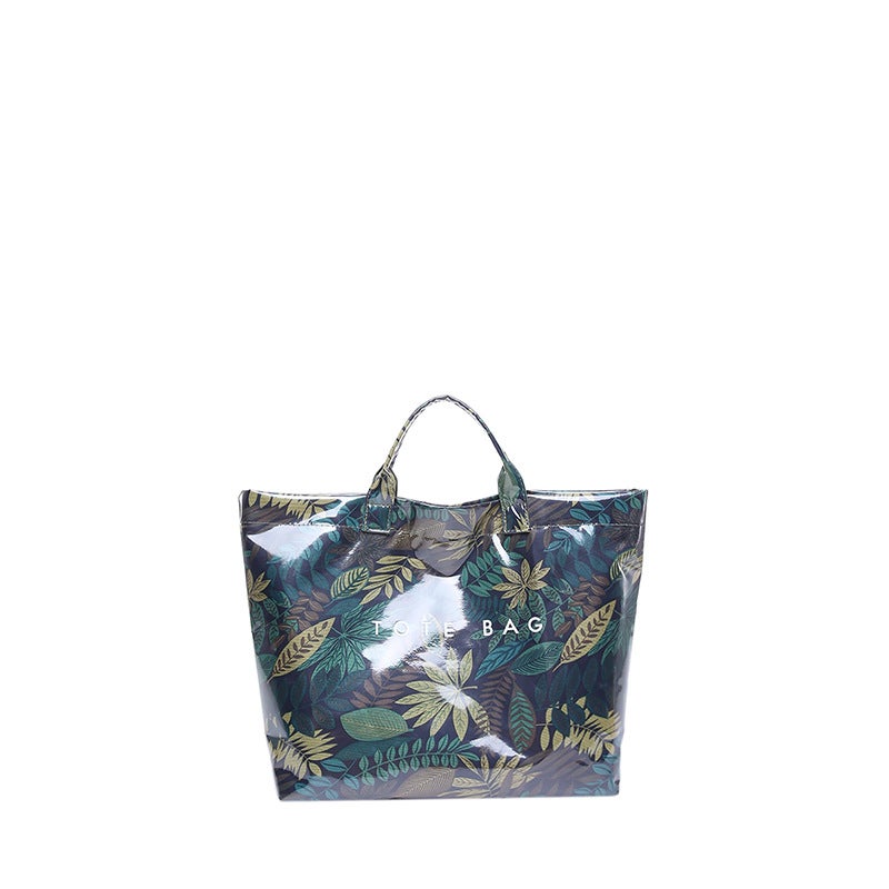 South Korea Vintage Fashionable Leopard Print Portable Tote Bag Women'S Simple All-Match Large Capacity Shoulder Bag - Image 1