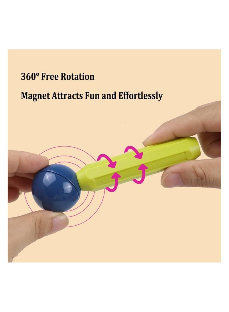 25 Pcs 3D Magnet Building Toys - Magnetic Building Sticks Blocks Toy - STEM Educational Construction Toys - Learning Boys Girls Toys Age 3+ - Birthday Gift