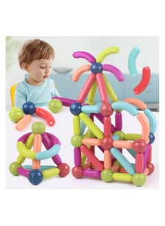 Generic 25 Pcs 3D Magnet Building Toys - Magnetic Building Sticks Blocks Toy - STEM Educational Construction Toys - Learning Boys Girls Toys Age 3+ - Birthday Gift  - Image 4