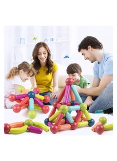 Generic 25 Pcs 3D Magnet Building Toys - Magnetic Building Sticks Blocks Toy - STEM Educational Construction Toys - Learning Boys Girls Toys Age 3+ - Birthday Gift  - Image 5