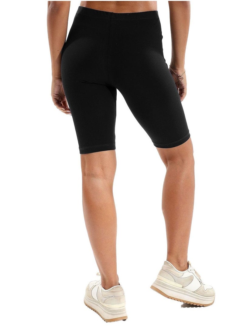Mesery Black Plain Long Short  - Image 5