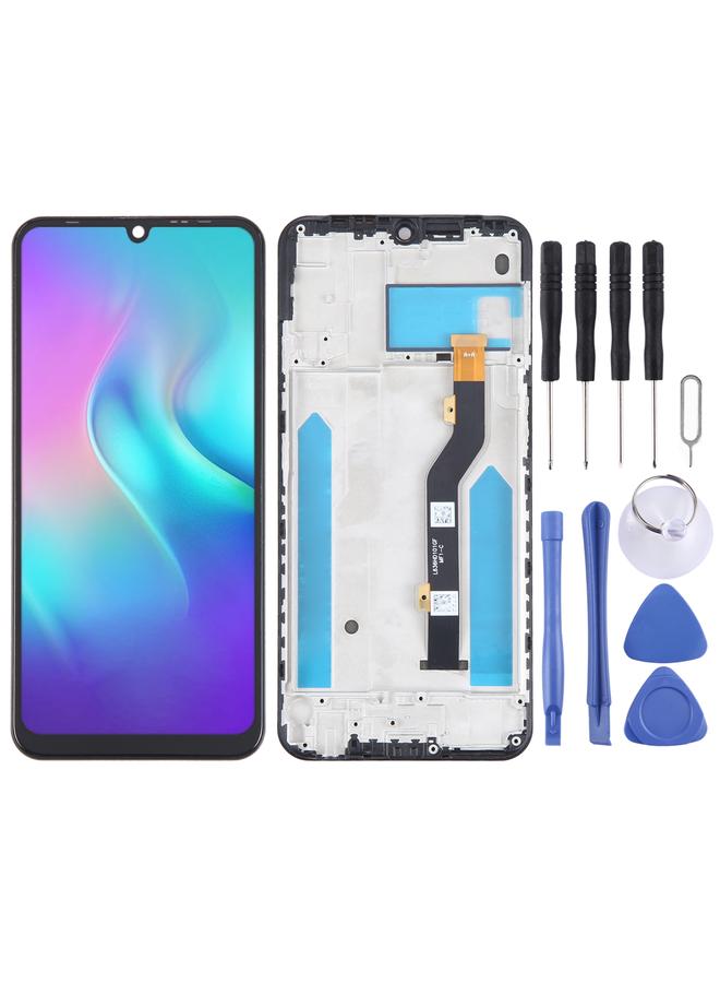 erorex Replacement OLED LCD Screen For Tecno Phantom 9 AB7 Digitizer Full Assembly With Frame - Image 1