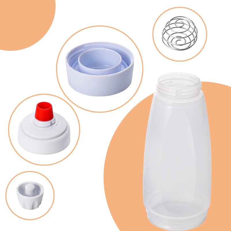 Lovical Pancake Batter Dispenser and Mixer with BlenderBall Wire Whisk Batter Bottle Squeeze Kitchen Pancake Shaker Batter Dispenser Bottle Baking Tool for Cupcakes, Muffins, Crepes, and More - Image 3
