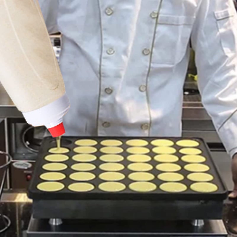 Lovical Pancake Batter Dispenser and Mixer with BlenderBall Wire Whisk Batter Bottle Squeeze Kitchen Pancake Shaker Batter Dispenser Bottle Baking Tool for Cupcakes, Muffins, Crepes, and More - Image 5