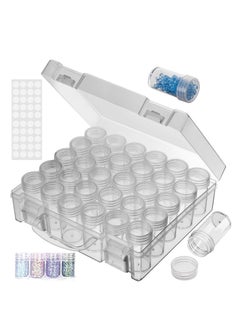 Y&D Diamond Painting Storage Boxes - 30 Grids Clear Large Bead Organizer Case for Beads, Seeds, Glitter and Rhinestones Art Accessories  - Image 1