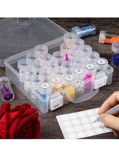 Y&D Diamond Painting Storage Boxes - 30 Grids Clear Large Bead Organizer Case for Beads, Seeds, Glitter and Rhinestones Art Accessories  - Image 2