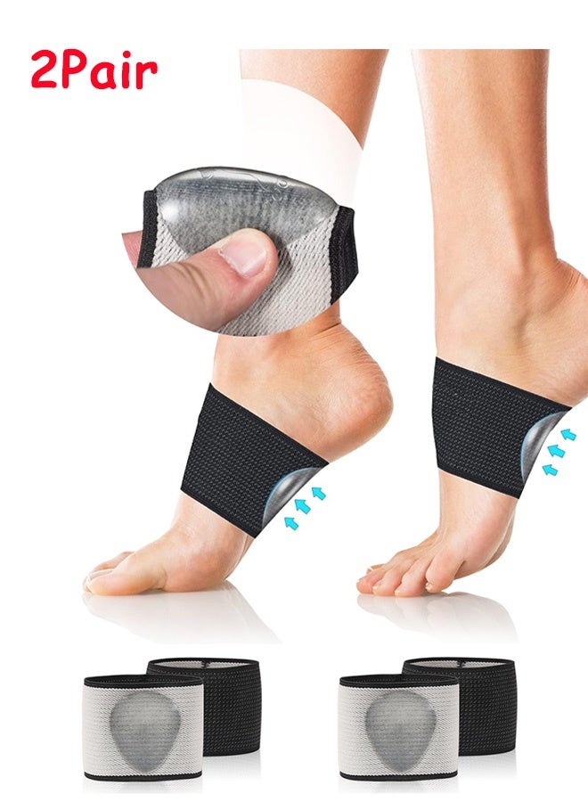 SOUTH MOON Orthopedic Insoles, Orthotic Arch Support for Women and Men, Sports Bandage Orthotics for Feet Pain Relief Swelling Foot Care Flat & Fallen Arches High Arch (Black) - Image 1