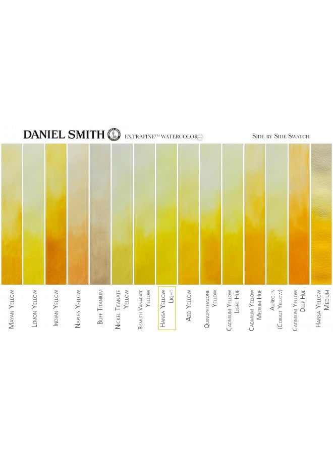 DANIEL SMITH Extra Fine Watercolor 15ml Paint Tube, Hansa Yellow Light (284600041) - Image 3