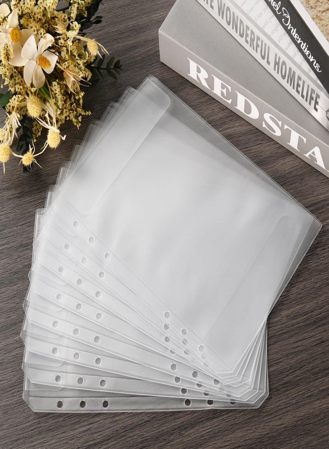 Imslery 12 Pieces A5 Clear Binder Insert Pocket - 6 Hole No Zipper Envelope for Planner, Budgeting, Saving, Financial Record, Document Organization, Journaling, Specimen, Stamp, Photo, and Postcard - Image 4