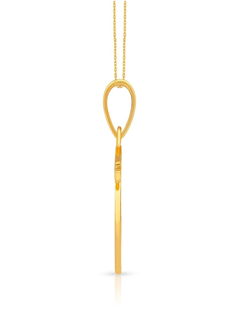 Malabar Gold and Diamonds 22k 916 Purity Gold Pendant for Women DZPN174BY  - Image 3
