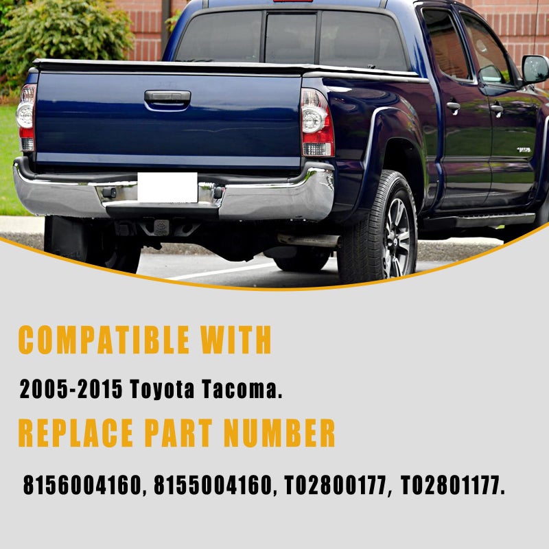 Boine Tail Light Compatible With 2005-2015 Toyota Tacoma Pickup Driver and Passenger Side Rear Light Brake Lamps LED Lens - Bulb and Harness Included 8155004160 8156004160 - Image 4