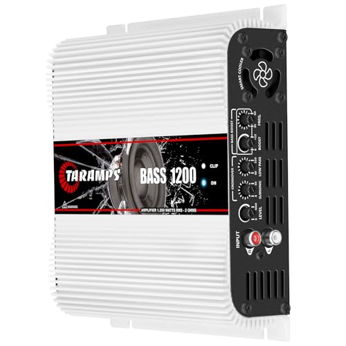 Taramp's مضخم الصوت تيرامبس باس 1200 2 أوم أحادي القناة 1200 واط RMS 1 قناة 14.4 فولت DC طاقة كاملة النطاق رائع للساب/الباس إدخال RCA مبرد ذكي لصوت السيارة - Image 3
