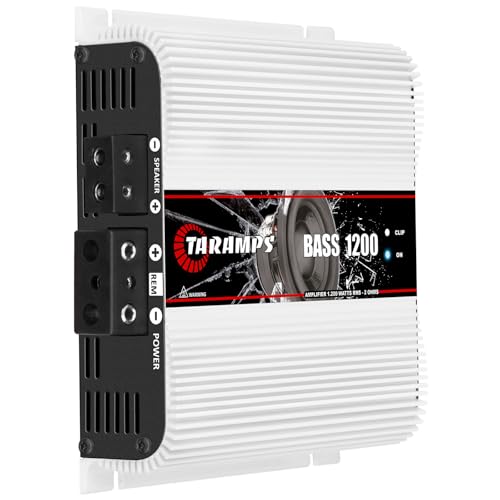 Taramp's مضخم الصوت تيرامبس باس 1200 2 أوم أحادي القناة 1200 واط RMS 1 قناة 14.4 فولت DC طاقة كاملة النطاق رائع للساب/الباس إدخال RCA مبرد ذكي لصوت السيارة - Image 2