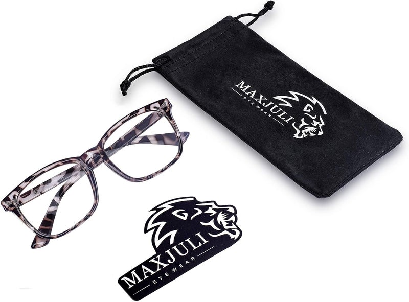 MAXJULI Blue Light Blocking Glasses,Computer Reading/Gaming/TV/Phones Glasses for Women Men(Leopard) - Image 5