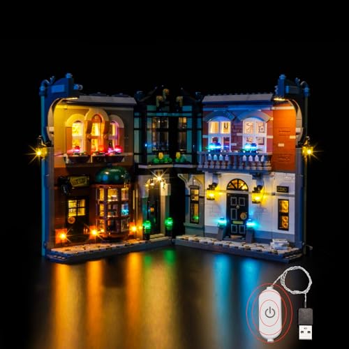 LocoLee Lighting kit Compatible with Lego 10351 Sherlock Holmes Book Nook No Model Only Light LED Accessories Compatible with Lego Icons Bookshelf Decoration Standard Version - Image 1