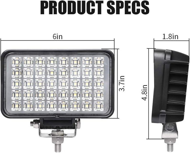 EXZEIT 6 Inch 80W LED Work Light - Image 2