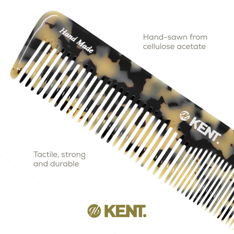 Kent 16T TW Fine and Wide Tooth for Daily Grooming,Handmade Styling Comb for All Hair Types,Wet or Dry Hair Detangling Comb for Men and Women,Saw Cut Hand Polished,Made in England - Image 5